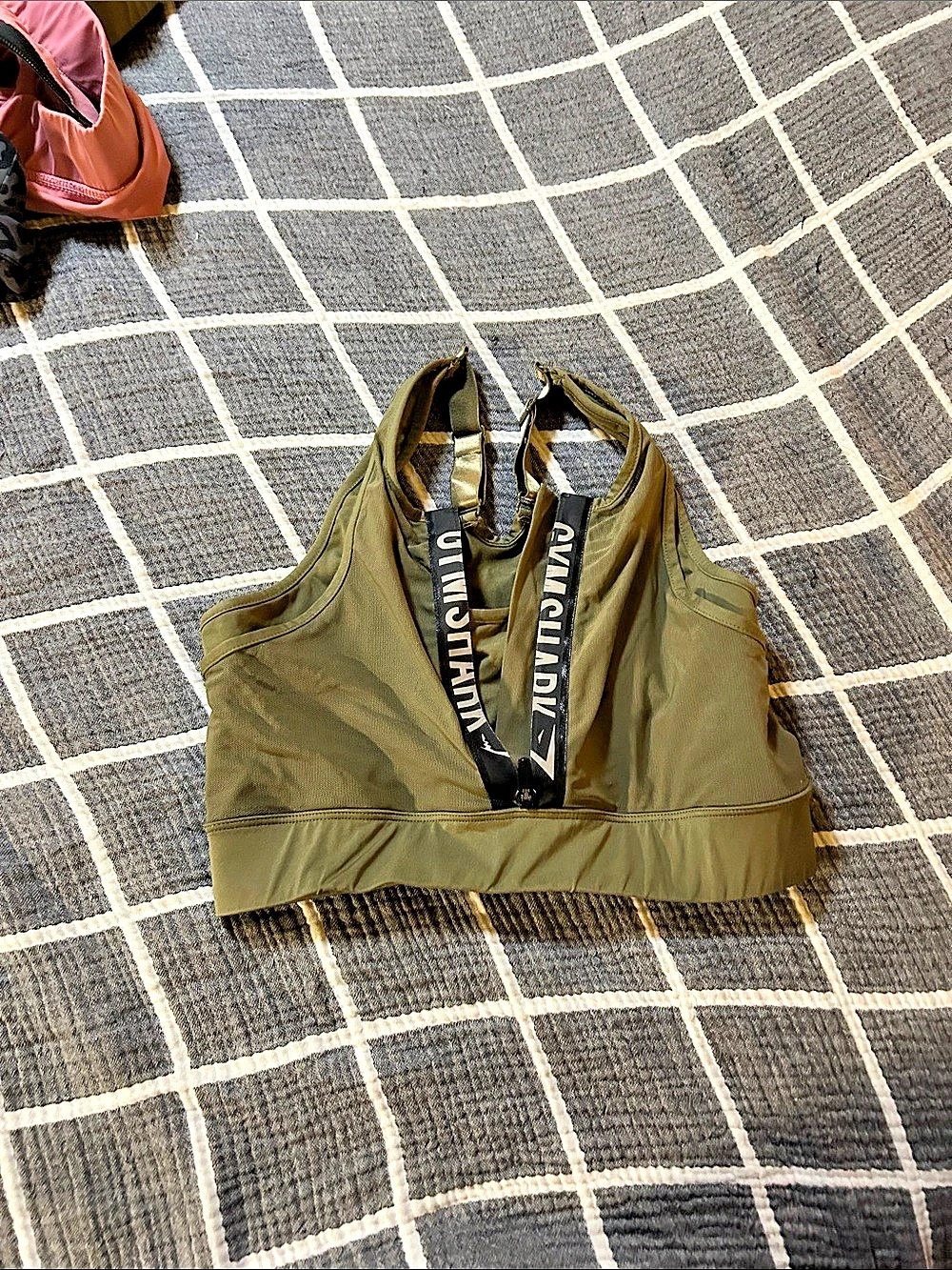GYMSHARK Green Sports Bra Size Medium